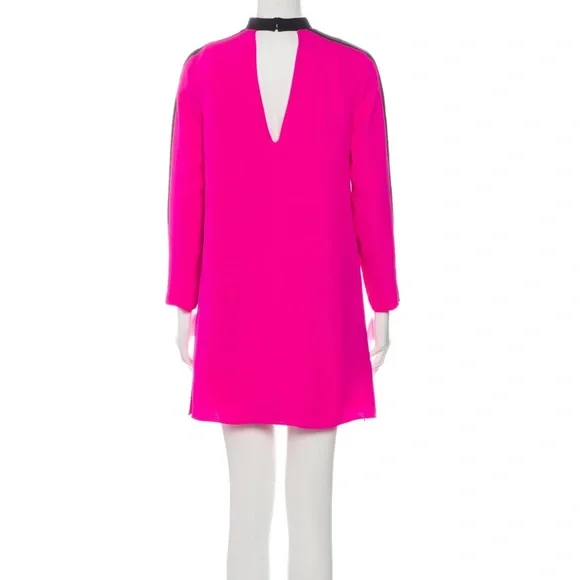 neon pink shift dress HOT ! Silk Neon Pink Shift Dress Silk Mini Shift Dress In Hot Pink Size